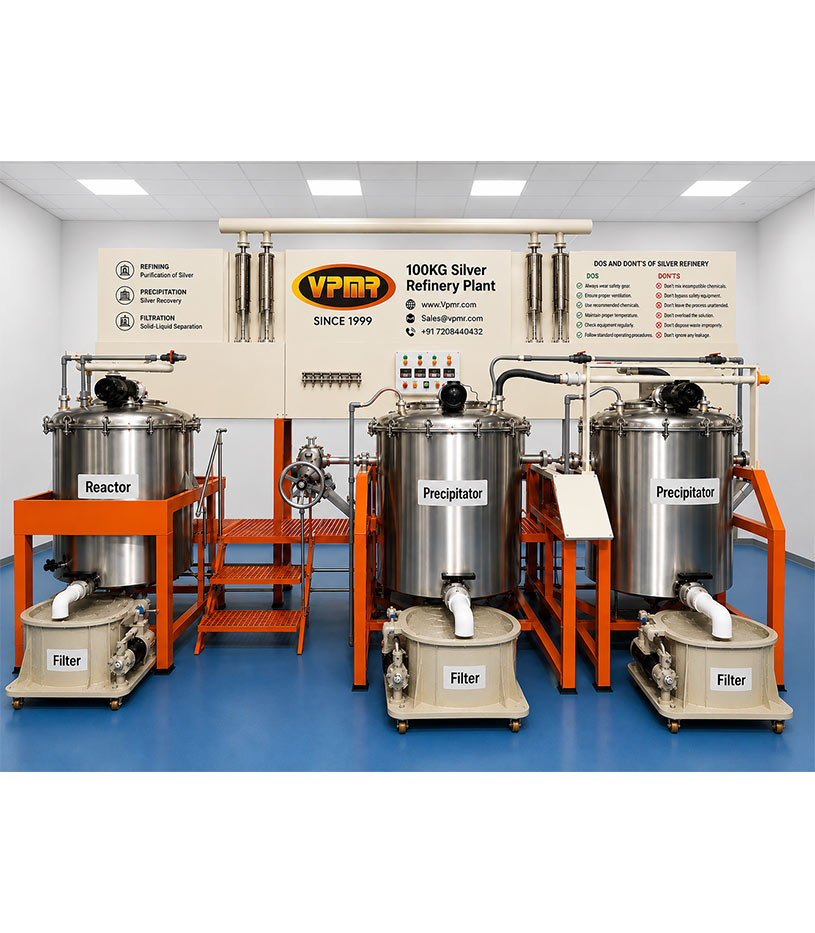 100kg Silver Refining Machine